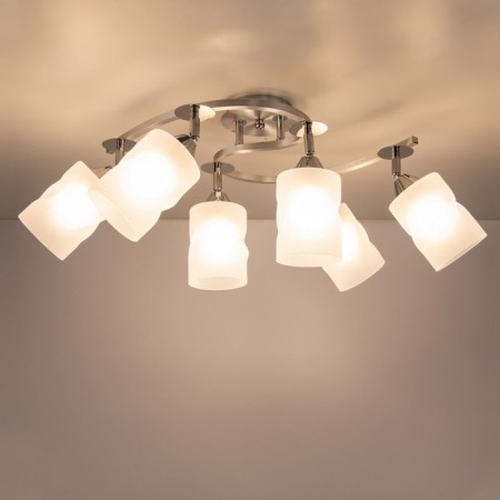 Ceiling Citilux Cutilux CL119260, 52x38x1.5 cm, 6x75W, E27, Gray color-9