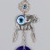 Suspension from the evil eye "Elephant with Flower" 16.5 cm
