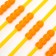 Pumplings "Pumpkin", Orange color, set 6 pcs.