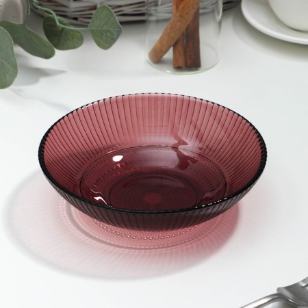 Glass salad "Luiza", d = 16 cm, lilac color-4
