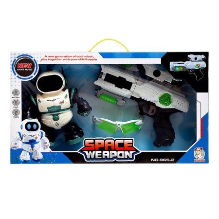Set of game "Space Hero": glasses, robot, gun-13