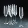 A set of champagne glasses “Viola. Elements ", 190 ml, 6 pcs