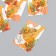 Cardboard "Autumn Girl" set 10 pcs (5 types) 4x6 cm
