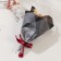 Mini-tube of soap petals "Red rose with dried flowers" 10x7 cm