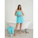 Pareo female for the sauna, size s-l, blue color