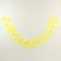 Decor "Girland from the leaves" Length: 2.4 m, width: 26 cm, yellow color