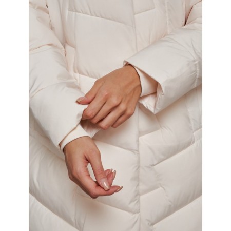 Coat insulated winter female, size 48, beige color-16