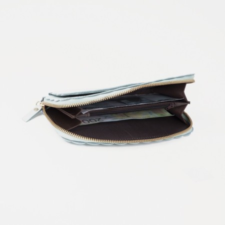 Women's wallet with lightning, blue color-7