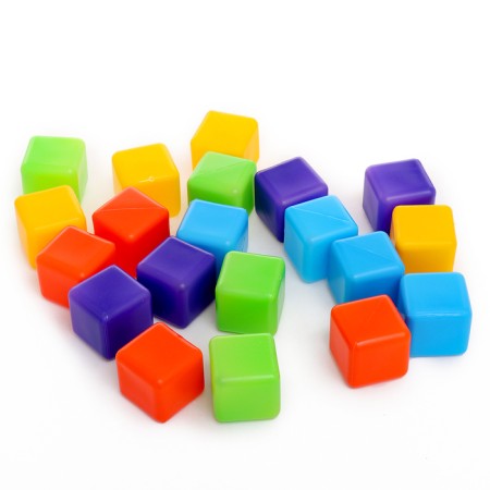 A set of cubes, 20 elements, 40 × 40-5