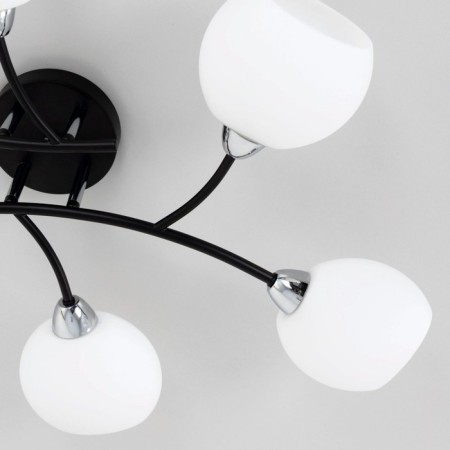 Ceiling chandelier Citilux "Florida" CL148165, 80x55x14.5 cm, 6x60W, E14, Black Color Black-11