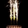 Candles Fountains for the Golden Pattern Cake, 10 cm, 30 seconds, 3 pcs
