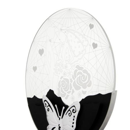 Bra "Love" LED 20W 4000K Black 24x24x4 cm-4