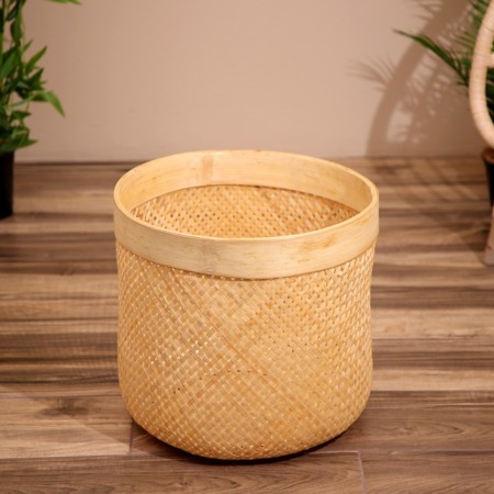 Wicker basket, from bamboo 40x40x35 cm-1