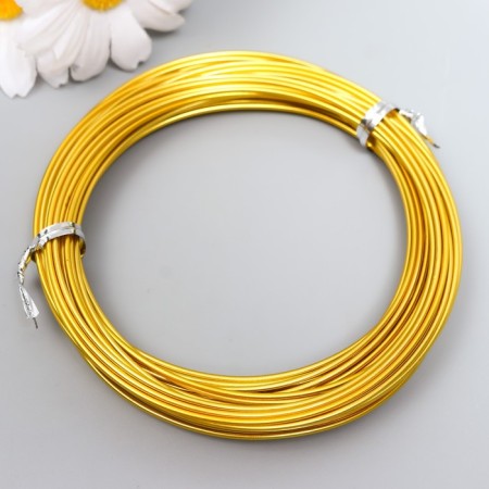 Wire for creativity d 1.5 mm, gold rudder. 10 m-2