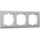 Frame for 3 posts WL04-FRAME-03, silver color