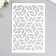 Plastic stencil "leaves" 24x16 cm