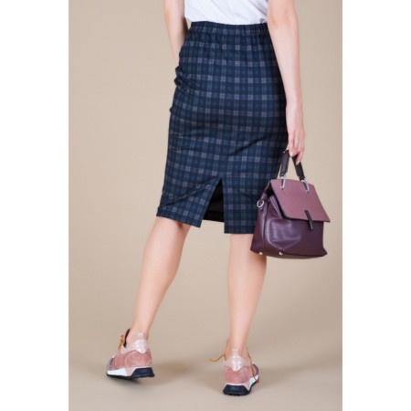 Women's skirt, size 42, blue color-4