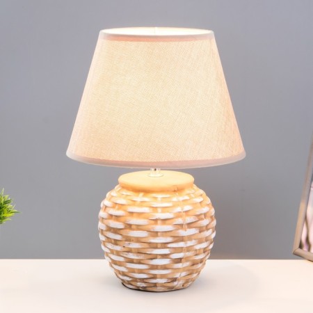 Oriana table lamp E27 40W Beige 21x21x33 cm Risalux-1