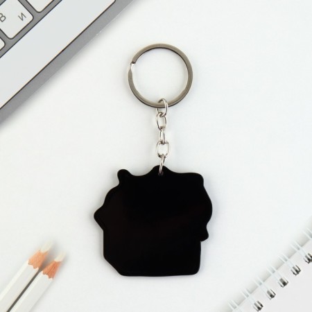 Acrylic key a keychain "Kotik", 7 x 12.5 cm-4