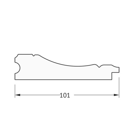 Mirror in the baguette frame, bronze monogram 101 mm, 59x79 cm-3