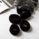 Hair elastic band "Mahrushka" (set 12 pcs) wide classic, 7x2 cm, black