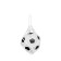 Suspended flavor, soccer ball, ripe strawberries
