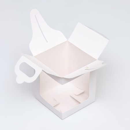Confectionery packaging with a terminal, white, 12.5 x 12.5 x 15 cm-3