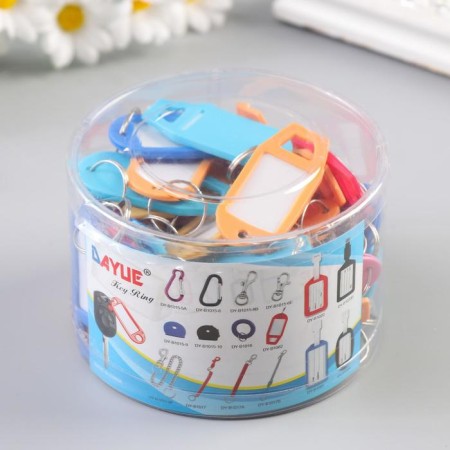 IDDENIFICTOR for keys on the ring plastic mix 5x2.3x0.3 cm-2