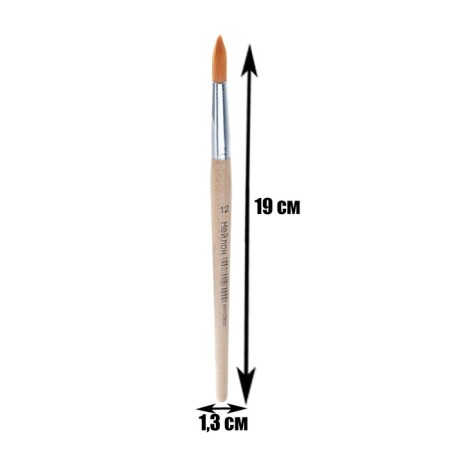 Nylon brush No. 12, round-1