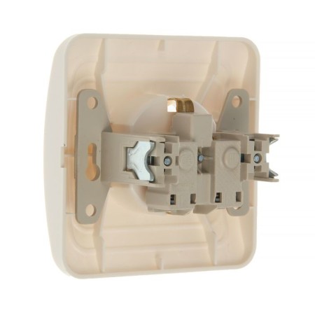 Smartbuy "Mars" socket, 16 a, single, hidden, with salary, white-1