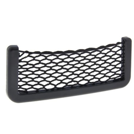 Pocket-net under the phone on adhesive tape, 14.5 × 8 cm, black