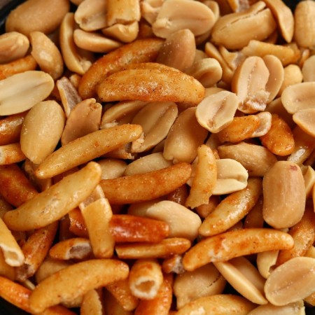 Peanuts and rice snacks "as tasty", taste: barbecue, 60 g.-1