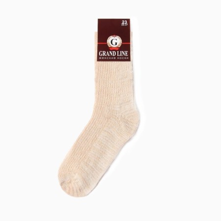 Women's socks, beige color, size 25-2