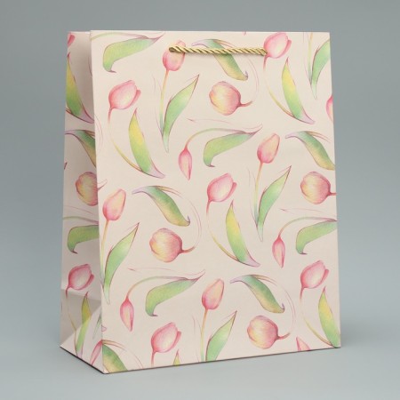 Gift package, packaging, "tulips" 32 x 26 x 12 cm-1