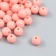 Busins ​​plastic "Coral-pink" glossy set 25 grams d = 1 cm
