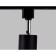 Single -phase track lamp Ambrella track system GL5123, GU10, Black color