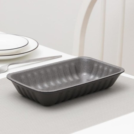 Single-sneaker for products is disposable, 22.5 × 13.5 × 4 cm, black color