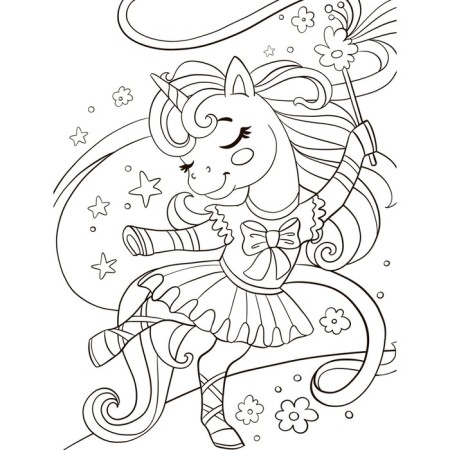 Unicorns. Cool coloring pages-2