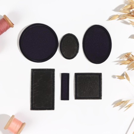 Clothing patch, heat -miles, 6 pcs, blue color-1