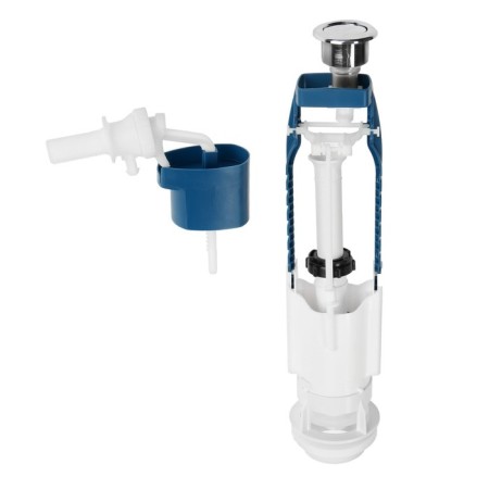 Reinforcement for flush tanks "Statla" - 2, with lateral eyeliner 1/2 ", single -circuit, chromium