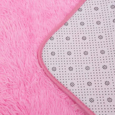 Bath and toilet rug “fluffy”, 50 × 80 cm, pink color-2