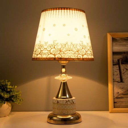 Sofia table lamp E27 40W gold 22x22x40 cm Risalux-1