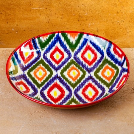 Lryagan Round Rishtan Ceramics 28cm, Atlas-1