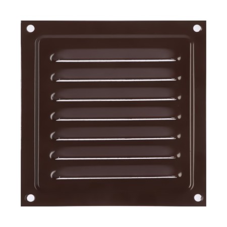 Ventilation grate Zein Lux RM1212kr, 125 x 125 mm, with a grid, metal, brown-3