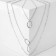 Necklace "chain" oval, silver color, 50 cm