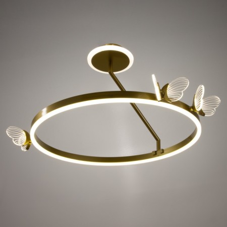 LUSTER "Butterflies" LED 68W 3000-6000K gold 50x50x27.5 cm Bayerlux-1