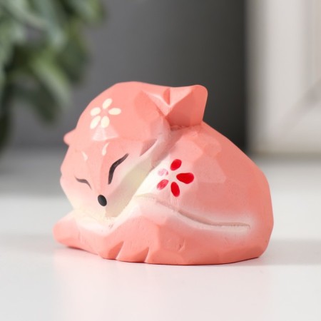 Souvenir Polystone "Sleeping Fox" 6.5x4.5x4.5 cm-3