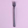 Plastic forks, set 12 pieces, silver color