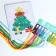 Set for creativity. New Year's embroidery with a cross "New Year! Christmas tree ", 14 x 10 cm