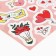 Baby paper stickers "Love", heart, 11 x 15.5 cm